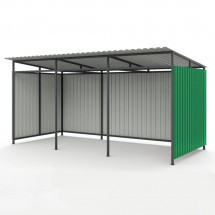 Ограждение с крышей ТБО